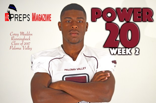 Power 20 Week Corey maddox